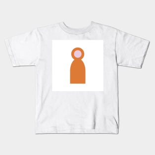 Orange people person Kids T-Shirt